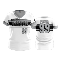 2296 FD Womens V-Neck COLUMBUS-JAMMERS-WHITE