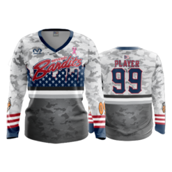 2111 FD Womens V-Neck Longsleeve BEVERLY-BANDITS-USA