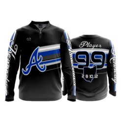 2301 FD Quarter Zip Batting Jacket LS ASSOCIATES
