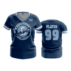 1371 FD Womens V-Neck LADY-LASERS-NAVY