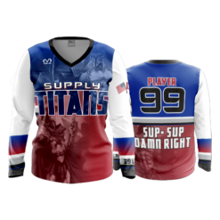 2280 FD Womens V-Neck Longsleeve SUPPLY-TITANS