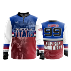 2280 FD Quarter Zip Batting Jacket LS SUPPLY-TITANS