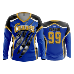 1092 FD Womens V-Neck Longsleeve WCH-COUGARS