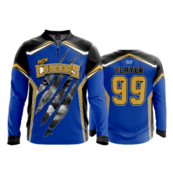 1092 FD Quarter Zip Batting Jacket LS WCH-COUGARS