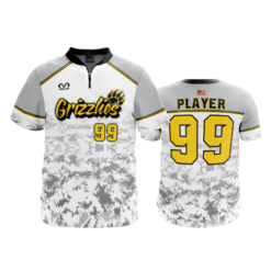 1702 FD Quarter Zip Batting Jacket SS UA-GRIZZLIES-WHITE-ADDONS