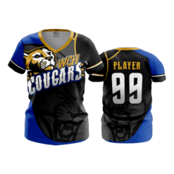 1092 FD Womens V-Neck WCH-COUGARS