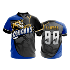 1092 FD Quarter Zip Batting Jacket SS WCH-COUGARS