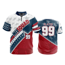 2292 FD Quarter Zip Batting Jacket SS HITSQUAD