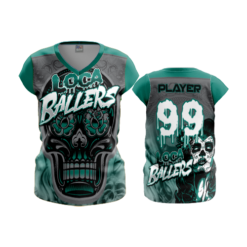 2283 FD Womens V-Neck Capsleeve LOCA-BALLERS