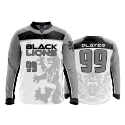 2285 FD Quarter Zip Batting Jacket LS BLACK-LIONS