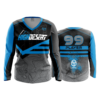 2293 FD Womens V-Neck Longsleeve HIGH-DESERT-SOFTBALL-BLACK