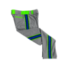 2305 CL CHARCOAL CUSTOM BRAID MENS PANT SCREAMING-PELICANS-FLO-FLO INK + $5