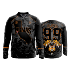 1989 FD Quarter Zip Batting Jacket LS CP-PUMAS-BLACK