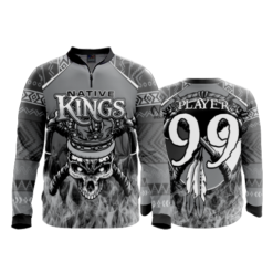 2308 FD Quarter Zip Batting Jacket LS NATIVE-KINGS