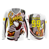 2259 FD Womens V-Neck Longsleeve LUMBRE-WHITE