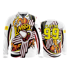 2259 FD Quarter Zip Batting Jacket LS LUMBRE-WHITE