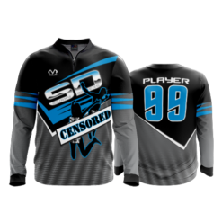 1982 FD Quarter Zip Batting Jacket LS SKINNY-DIPPERS