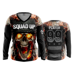 2306 FD Womens V-Neck Longsleeve SQUAD-UP