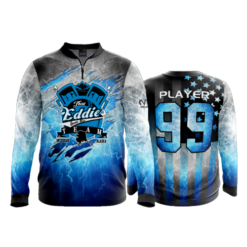 2292 FD Quarter Zip Batting Jacket LS THAT-EDDIES-TEAM