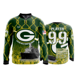 2309 FD Quarter Zip Batting Jacket LS GREEN-BAY