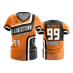 2303 FD Womens V-Neck FARMERSTOWN-ORANGE