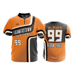 2303 FD Quarter Zip Batting Jacket SS FARMERSTOWN-ORANGE
