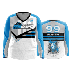 2293 FD Womens V-Neck Longsleeve HIGH-DESERT-SOFTBALL-WHITE