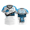 2293 FD Womens V-Neck HIGH-DESERT-SOFTBALL-WHITE