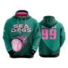 993 FD Hoody SEA-DOGS-TEAL