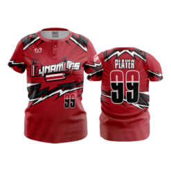 1108 FD Womens 2 Button CENTRAL-OHIO-DYNAMITES-RED