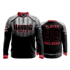 1736 FD Quarter Zip Batting Jacket LS HARBOR-HILLS