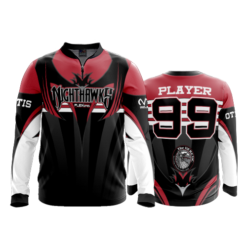 1573 FD Quarter Zip Batting Jacket LS NIGHTHAWKS
