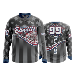 2326 FD Quarter Zip Batting Jacket LS BANDITS-USA