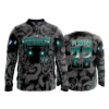 319 FD Quarter Zip Batting Jacket LS THE-KRAKEN-DARK