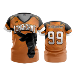 2331 FD Womens V-Neck LONGHORNS