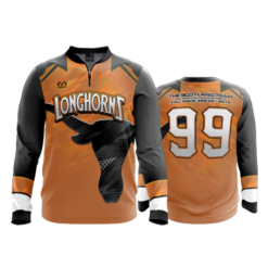 2331 FD Quarter Zip Batting Jacket LS LONGHORNS