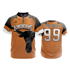 2331 FD Quarter Zip Batting Jacket SS LONGHORNS