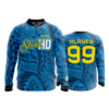 1994 FD Quarter Zip Batting Jacket LS THE-SHOW-HD-BLUE
