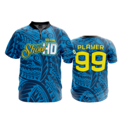 1994 FD Quarter Zip Batting Jacket SS THE-SHOW-HD-BLUE