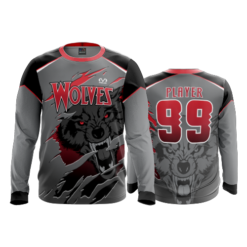2327 FD Long Sleeve MENS WOLVES-GREY