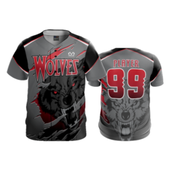 2327 FD ProTek Mens Full Button Down WOLVES-GREY