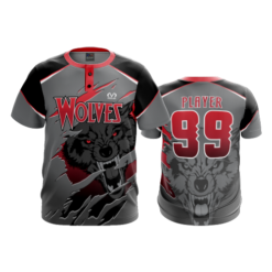 2327 FD 2 Button WOLVES-GREY