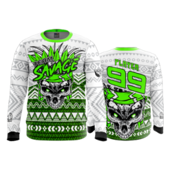 2328 FD Long Sleeve MENS TEAM-SAVAGE-FLO INK + $5