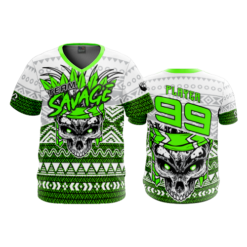 2328 FD Sport V-Neck MENS TEAM-SAVAGE-FLO INK + $5