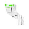 2328 CL WHITE CUSTOM BRAID MENS PANT TEAM-SAVAGE-FLO INK + $5