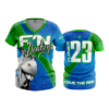 2325 FD Womens V-Neck FN-DONKEY-BLUE