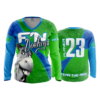 2325 FD Womens V-Neck Longsleeve FN-DONKEY-GREEN