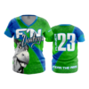 2325 FD Womens V-Neck FN-DONKEY-GREEN