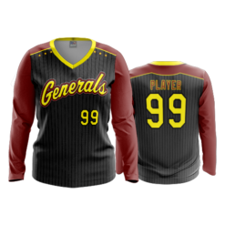 2139 FD Womens V-Neck Longsleeve GENERALS-THROWBACK