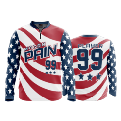 729 FD Quarter Zip Batting Jacket LS MACON-PAIN-USA